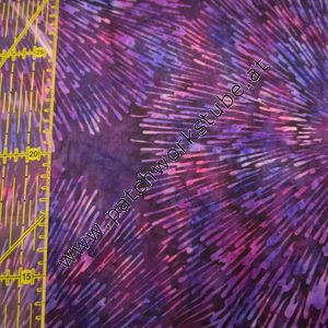 (Bild für) Bali Batik: Violett mit Strahlenmuster